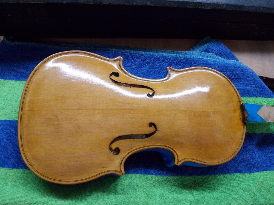 Cello's little brother --  2nd stain.