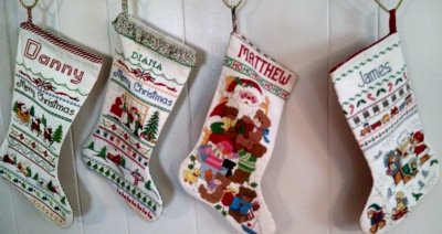 4 Christmas stockings