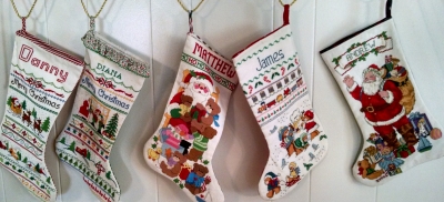 Five Christmas Stockings